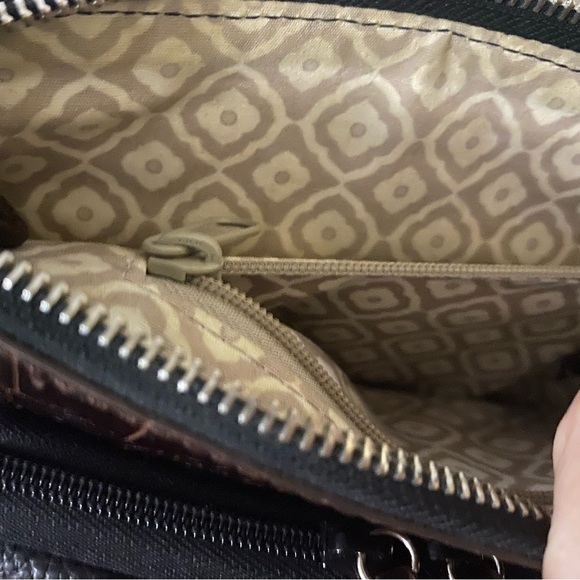 Brighton Pebble Leather, Croc Embossed Crossbody - Picture 11 of 16